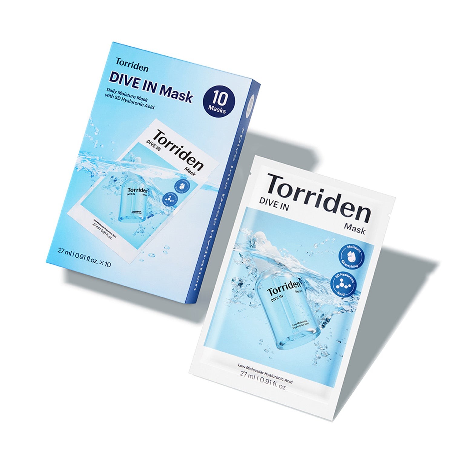 Torriden - DIVE IN LHyaluronic Acid Mask Pack (Nem Bombası Yaprak Maske) 10'LU PAKET