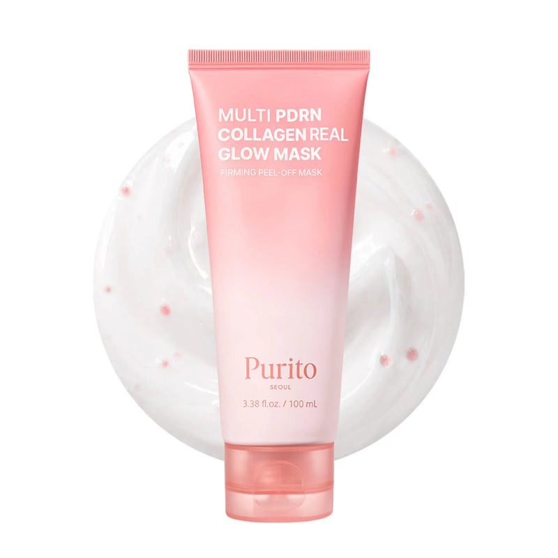 Purito - Multi PDRN Collagen Real Glow Mask (Sıkılık Koruyucu ve Parlatıcı %99 Saf PDRN ve Kolajen Sulu Soyulabilir Maske) 100ml
